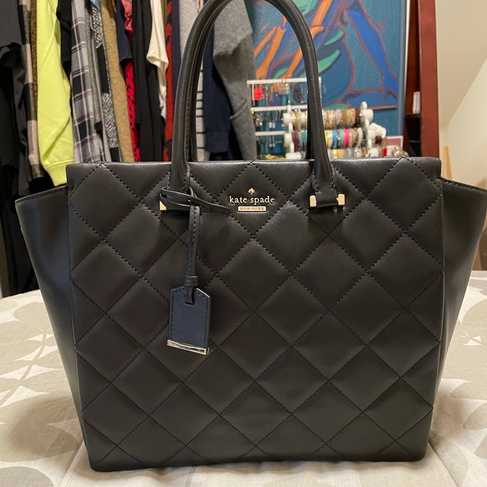 Kate Spade Emerson Place Hayden Top Handle Bag - Black